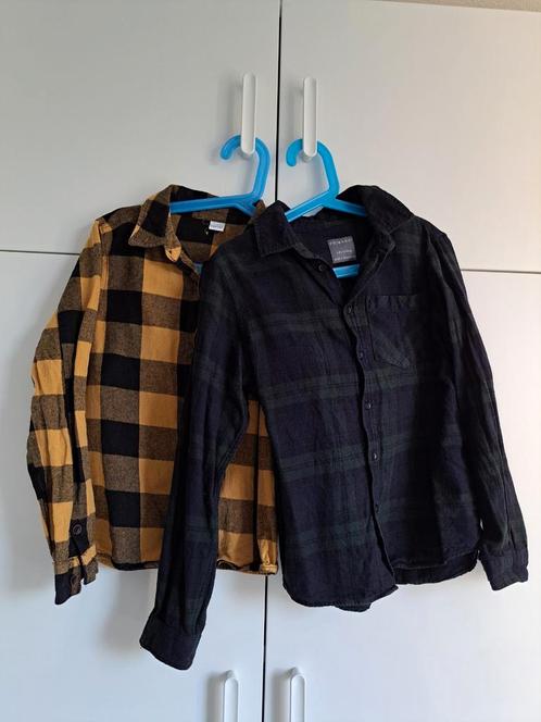 2x geruite blouse Primark Zeeman - maat 128 134, Kinderen en Baby's, Kinderkleding | Maat 128, Gebruikt, Jongen, Overhemd of Blouse