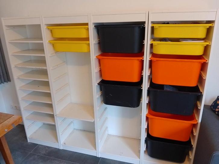 4x Ikea Trofast opbergkast incl. bakken, Huis en Inrichting, Kasten | Boekenkasten, 100 tot 150 cm, 25 tot 50 cm, Ophalen