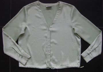 Another Label zachtgroene blouse, chique, glanzend, M beschikbaar voor biedingen