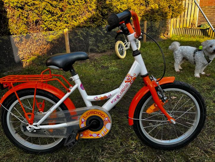 Leuke 16 inch kinderfiets, Fietsen en Brommers, Fietsen | Meisjes, Gebruikt, 16 inch, Handrem, Ophalen