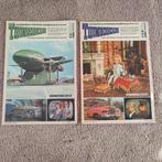 2 Thunderbirds info bladen jaren 60., Ophalen of Verzenden