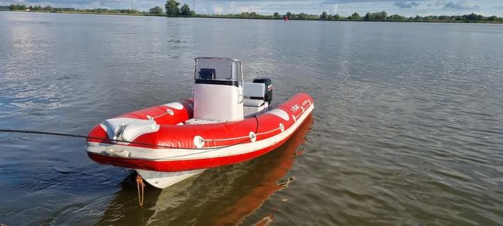 RIB Blue Spirit 90, Watersport en Boten, Rubberboten, Zo goed als nieuw, Overige merken, Overige materialen, 70 tot 120 pk, Benzine