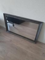 Spiegel liggend 100x61 cm antraciet bruin, Ophalen, Zo goed als nieuw, 75 tot 100 cm, Minder dan 100 cm