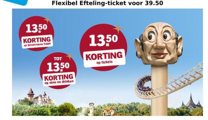 4x Flexibel Efteling tickets, Tickets en Kaartjes, Recreatie | Pretparken en Attractieparken, Drie personen of meer, Ticket of Toegangskaart