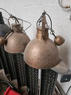 Vintage Industriële Hanglampen - Koper Look, Ophalen, Gebruikt