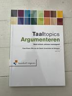 Taaltopics Argumenteren 4e druk, Boeken, Studieboeken en Cursussen, Ophalen of Verzenden, Nieuw, HBO