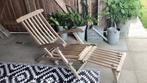 Deckchair teak ligstoel, Ophalen, Gebruikt, Teakhout, Verstelbaar