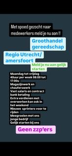 Wij zijn op zoek naar mensen die snel kunnen beginnen