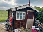 tuinhuisje met dakpannen gratis, Tuin en Terras, Tuinhuizen, Ophalen, 250 tot 500 cm, Blokhut, 1 raam