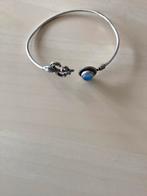 Prachtige echt zilveren armband met een maansteen., Nieuw, Ophalen of Verzenden, Met edelsteen, Zilver