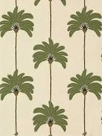 Thibaut Palm Grove Sunset Boulevard BeigeT13945 2 rollen, Ophalen of Verzenden, Groen, Palmbomen