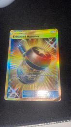 Enchanted hammer goud heel erg beschadigd, Ophalen of Verzenden, Gebruikt, Losse kaart, Foil