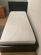 1 persoons bed  90x200 cm, Ophalen, Eenpersoons, Zwart, Zo goed als nieuw