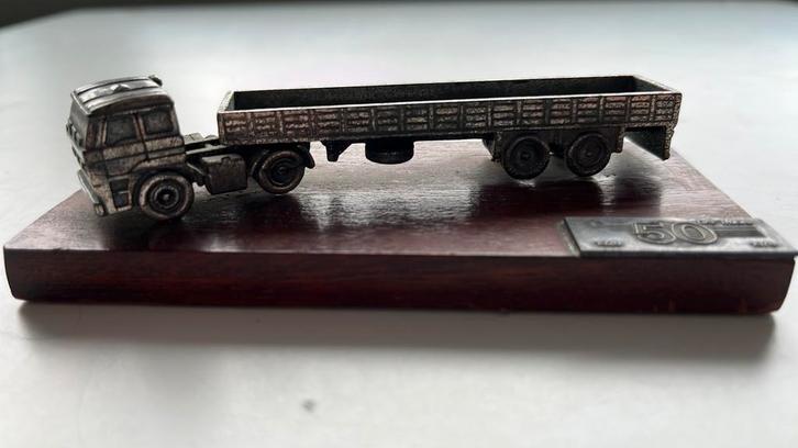 Verzilverde Daf Combinatie 50 jaar Daf 1928-1978 klein model, Verzamelen, Speelgoed, Zo goed als nieuw, Ophalen of Verzenden