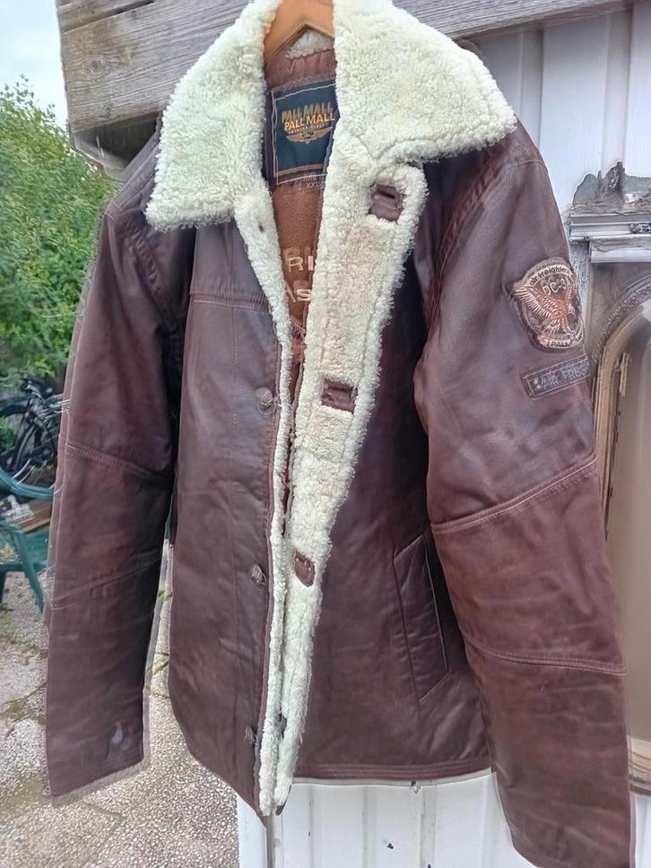 PME Legend Leren Jas XXL, Kleding | Heren, Jassen | Winter, Zo goed als nieuw, Overige maten, Bruin, Ophalen of Verzenden