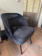 Donkerblauwe Velours Fauteuils (2 stuks), Huis en Inrichting, Ophalen, Twee, Blauw, Zo goed als nieuw