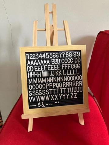 Letterbord incl. schildersezel beschikbaar voor biedingen