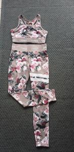Stronger Sportlegging & BH Set - Roze Rozen - Maat S, Kleding | Dames, Sportkleding, Ophalen of Verzenden, Stronger, Roze, Maat 36 (S)