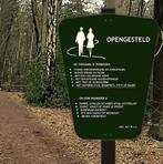 Bord Openstelling Opengesteld LNV NSW bos park natuur beheer, Ophalen of Verzenden, Nieuw