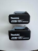 Nieuw Makita accu 6.0 Ah BL1860B 2 stuks 160 euro, Doe-het-zelf en Verbouw, Gereedschap | Boormachines, Ophalen of Verzenden, Nieuw