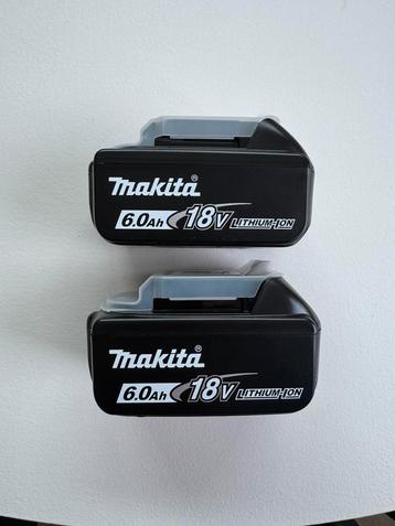 Nieuw Makita accu 6.0 Ah BL1860B 2 stuks 160 euro beschikbaar voor biedingen