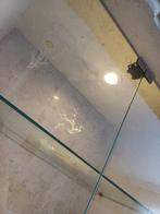 Fossiel Steen Vitrinekast met Verlichting, Gebruikt, Glas, 150 tot 200 cm, 25 tot 50 cm