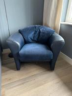 Comfortabele blauwe stoel, Ophalen, Gebruikt, Eenpersoons, 75 tot 100 cm