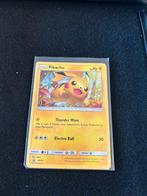 Pikachu SM76 Promo Gd staat, Hobby en Vrije tijd, Ophalen of Verzenden, Zo goed als nieuw, Losse kaart