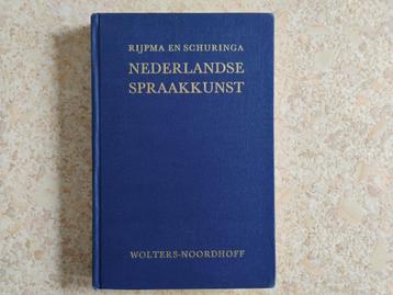 Nederlandse spraakkunst door Rijpma en Schuringa beschikbaar voor biedingen