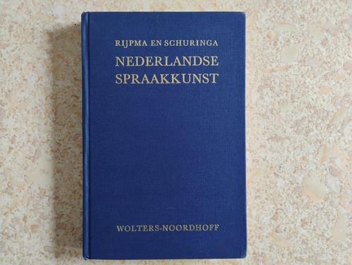 Nederlandse spraakkunst door Rijpma en Schuringa, Boeken, Studieboeken en Cursussen, Gelezen, HBO, Ophalen of Verzenden