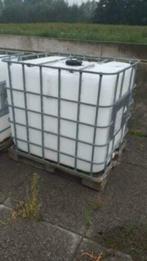 IBC vat 1000 liter, Tuin en Terras, Regentonnen, Ophalen, Kunststof, Gebruikt, Met kraantje