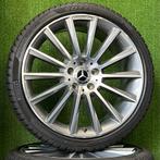 Originele 19 inch Mercedes AMG velgen winterbanden C-klasse, 19 inch, Gebruikt, Banden en Velgen, Germany