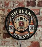 Jim Beam Reclamebord LED - 20cm, Verzamelen, Ophalen of Verzenden, Reclamebord