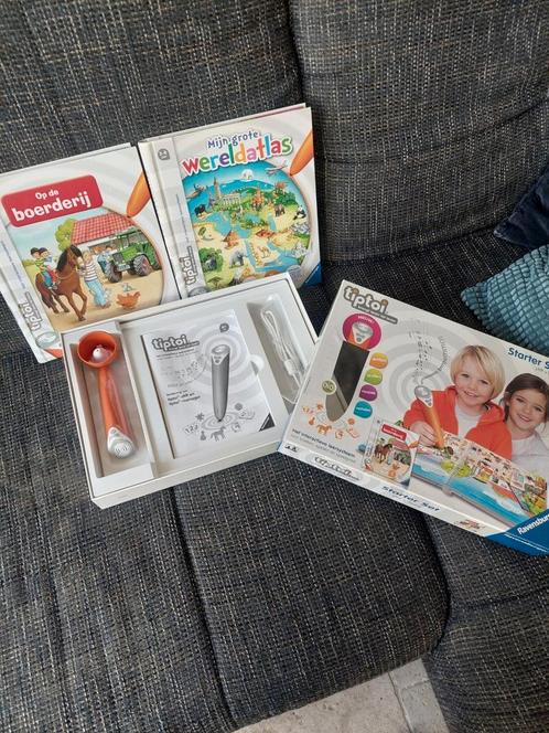 Tiptoi Starterset 'op de boerderij' plus wereldatlas, Spelcomputers en Games, Spelcomputers | Nintendo Wii, Zo goed als nieuw