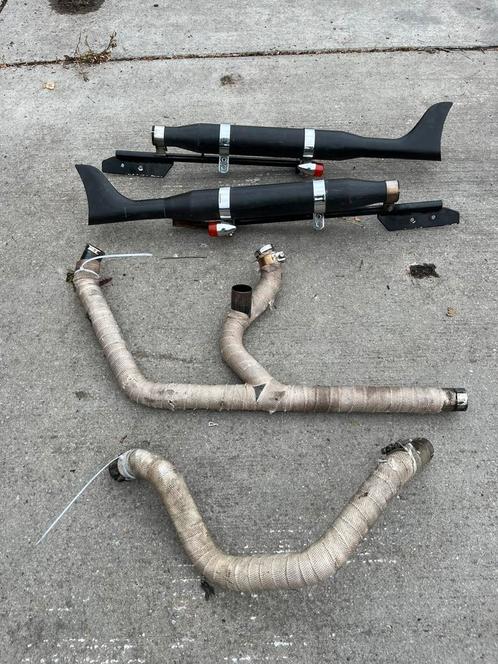Fish tail uitlaatsysteem voor Harley Davidson Evo, Motoren, Onderdelen | Harley-Davidson, Gebruikt, Ophalen of Verzenden