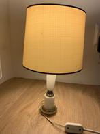 Vintage Tafellamp met marmer voet, Minder dan 50 cm, Gebruikt, Ophalen
