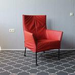 3x Montis Charly rood leder - zwart onderstel, als nieuw!, Niet ingevuld, Niet ingevuld, Leer, Ophalen of Verzenden