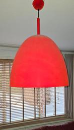 Rode Design lamp Goudkleurig van binnen. Vintage, Ophalen, Gebruikt, 50 tot 75 cm, Design