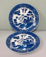 2X antiek Bord 1940 Blue Willow Japan Japans japanese borden, Ophalen of Verzenden