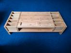 Houten Monitortafel / Monitorstandaard, Ophalen of Verzenden, Zo goed als nieuw