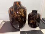 2 panter vqzen 20 en 28 cm, Huis en Inrichting, Overige kleuren, Ophalen of Verzenden, Minder dan 50 cm, Glas