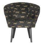 Woood fauteuil Bo Panter, Huis en Inrichting, Fauteuils, Stof, 75 tot 100 cm, Zo goed als nieuw, 50 tot 75 cm