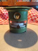 Mooie reseda groen 1 pits petroleum stel, Ophalen of Verzenden