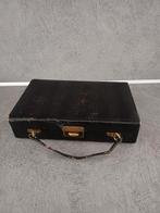 Oud klein leren koffertje, Ophalen of Verzenden