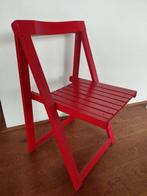 Aldo Jacober Trieste klapstoel rood, in prima staat, Huis en Inrichting, Stoelen, Ophalen, Gebruikt, Rood, Eén