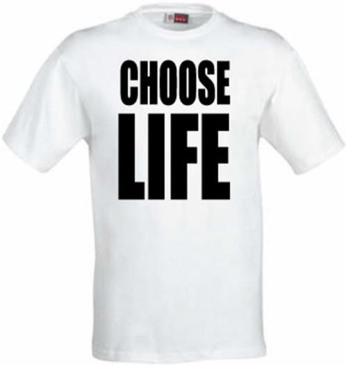 T-shirt Choose LIfe  Wit Maat L Nieuw in verpakking, Kleding | Heren, T-shirts, Nieuw, Maat 52/54 (L), Wit, Ophalen of Verzenden