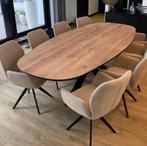 Deens Ovalen Eiken Eettafels, Strak eiken, Eikenhout, Vijf personen of meer, Overige vormen