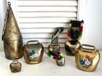 Verzameling oude koeienbellen 7 stuks, Antiek en Kunst, Curiosa en Brocante, Ophalen