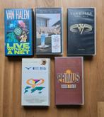 VHS banden; VAN HALEN, PRIMUS, YES, Alle leeftijden, Ophalen of Verzenden, Gebruikt, Muziek en Concerten