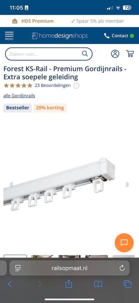 2x gordijnrails met bocht(en), Huis en Inrichting, Stoffering | Gordijnen en Lamellen, Zo goed als nieuw, 150 tot 200 cm, Zwart
